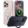 CASEKOO UltraMagnetic Stand for iPhone 16 Pro Max Case Military Drop Protection Compatible with MagSafe Shockproof Translucent Matte Slim Ring Holder Case for iPhone 16 ProMax 69 Gold