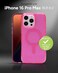 ZAGG Milan Snap Case for iPhone 16 Pro Max Pink Glitter MagSafe Compatible 13ft Drop Protection Recycled Materials Slim Stylish Design