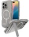ZAGG Crystal Palace Snap with Kickstand Case for iPhone 16 Pro MagSafe Wireless Charging Compatible Survives Drops Up to 13ft Textured Grip EcoFriendly Clear