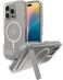 ZAGG Crystal Palace Snap with Kickstand Case for iPhone 16 Pro MagSafe Wireless Charging Compatible Survives Drops Up to 13ft Textured Grip EcoFriendly Clear