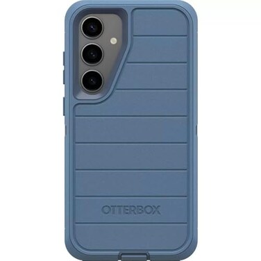 OtterBox Samsung Galaxy S24 Plus Only Defender Series Case Baby Blue Jeans Case Only Screenless Rugged Durable with Port Protection Microbial Defense Protection NonRetail Packaging