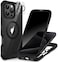 CENHUFO Magnetic Privacy for iPhone 16 Pro Max Case Compatible with Magsafe Full Body Phone Case Builtin 9H Tempered Glass Privacy Screen Protector Camera Lens Protector Shockproof Cover Black