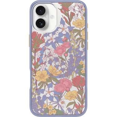 OtterBox iPhone 16 Plus Symmetry Series Clear Case Floral Purple UltraThin Sleek iPhone Case Floral iPhone Case