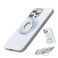 SURPHY 360 Magnetic Stand for iPhone 16 Pro Max Case with Finger Ring Compatible with MagSafe Ring Stand and Finger Ring Phone Case for 16 Pro Max 69 inch 2024 White Titanium