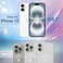 JETech Glitter Case for iPhone 16 61Inch Bling Sparkle Shockproof Phone Bumper Cover Cute Sparkly for Women and Girls Clear