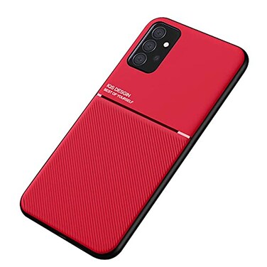 Kepuch Mowen Case Cover Bumper Builtin Metal Plate for Samsung Galaxy A52 5G Red