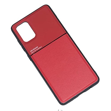 Kepuch Mowen Case Cover Bumper Builtin Metal Plate for Samsung Galaxy A71 4G Red