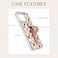 WALLI CASES for iPhone 16 Pro Max Case Aesthetic Wallet Phone Case Card Holder Securely Holds up to 2 Cards Cute Trendy Phone Cover for Women fits iPhone 16 Pro Max with Kickstand Finger Strap