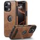 KSELF Leather Case for iPhone 16 Pro Max Case Protective Slim with Kickstand Shockproof Phone Cases Builtin Invisible Stand Compatible with iPhone 16 Pro Max 69 Brown