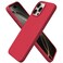 ORNARTO Compatible with iPhone 16 Pro Max Case 69 Slim Liquid Silicone 3 Layers Soft Gel Rubber Shockproof Protective Cover with AntiScratch Microfiber LiningRed