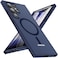 OWKEY for S23 Ultra Case 68 Magnetic Samsung Galaxy S23 Ultra Case for Magsafe Shockproof Military Translucent Back Slim Bumper Cover Phone Case Galaxy S23 Ultra Case Blue