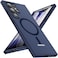OWKEY for S23 Ultra Case 68 Magnetic Samsung Galaxy S23 Ultra Case for Magsafe Shockproof Military Translucent Back Slim Bumper Cover Phone Case Galaxy S23 Ultra Case Blue