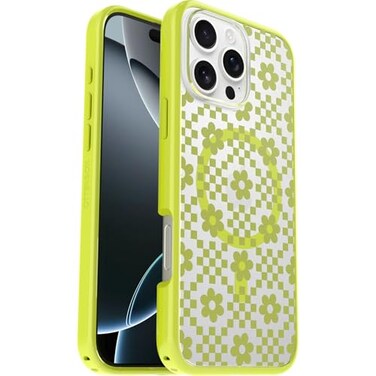 OtterBox iPhone 16 Pro Max Symmetry Series Clear Case Daisy Dance Yellow UltraThin Sleek iPhone Case Floral iPhone Case