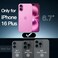 JETech Case ONLY for iPhone 16 Plus 67Inch NonYellowing Shockproof Phone Bumper Cover AntiScratch Clear Back Pink