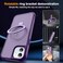 SKYLMW Compatible with iPhone 12 Case iPhone 12 Pro Case with Invisible Magnetic ORing Stand Translucent Phone Cases 61 Compatible with MagSafeGreat Grip Feeling Purple