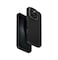 UNIQ KEVA MAX iPhone 16 Pro Case Black Aramid Fiber Impact Protection Minimalist Business Phone Case with Builtin Stand