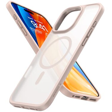 TORRAS for iPhone 16 Pro Case Translucent Matte BackDesert Titanium Edge Compatible with MagSafe Military Grade Drop Protection Stronger Magnetic Shockproof Airbag Color Button Slim
