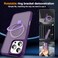 SKYLMW Compatible with iPhone 16 Pro Max Case with Invisible Magnetic ORing Stand MilitaryGrade Translucent Case for iPhone 16 ProMax 69 Compatible with MagSafeGreat Grip Feeling Purple