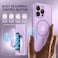 BERFY for iPhone 16 Pro Max Case Compatible with MagSafe Builtin Glass Screen Protector Camera Protection Shockproof Full Body Phone Case 69 Translucent Light Purple