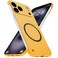 Doulings Frameless Magnetic Series Designed for iPhone 16 Pro Max CaseCompatible with MagSafe Borderless Ultra Thin Slim FitLightweight Minimalist Hard PC Yet Protective Shockproof CoverYellow