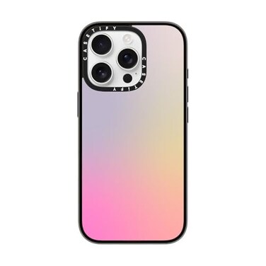 CASETiFY Compact iPhone 16 Pro Case 4 ft 2X Military Grade Drop ProtectionSlimLightweight Pastel Gradient Clear Black