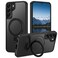 Casehas for Samsung Galaxy S22 Plus Casewith Magnetic Invisible Stand Military Drop Protection Compatible with MagSafe Shockproof Slim Translucent AntiSlip Black