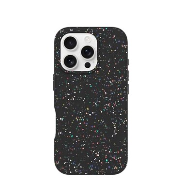 OtterBox Core Series for MagSafe for iPhone 16 Pro Carnival Night Black Sleek Rubber Design Smooth Finish Camera Bumpers and Protective Screen Lip UltraThin Sleek iPhone Case