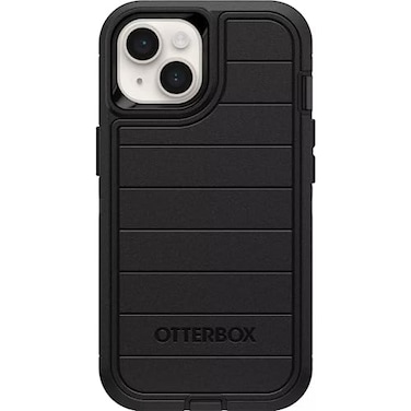 OtterBox iPhone 14 iPhone 13 Only Defender Series Case Case Only Screenless Rugged Durable with Port Protection Microbial Defense Protection Black