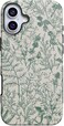 Casely iPhone 16 Case Sage Garden Green Floral Bold Protective Design Compatible with MagSafe