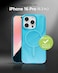 ZAGG Milan Snap Case for iPhone 16 Pro Color Changing Finish MagSafe Wireless Charging Compatible 13ft Drop Protection Graphene Reinforced EcoFriendly Deep Aurora