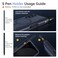 MOBOSI Magnetic for Samsung Galaxy Z Fold 4 Case Compatible with Magsafe Builtin Hinge Protection Front Screen Protector Full Body Rugged Phone Cases for Z Fold4 with S Pen Slot Privacy Black