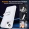 SKYLMW Compatible with iPhone 15 Case with Invisible Magnetic ORing Stand MilitaryGrade Phone Case for iPhone 15 61 Compatible with MagSafeGreat Grip FeelingTranslucent