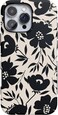 Casely iPhone 16 Pro Case Dark Fantasy Contrast Floral Bold Protective Design Compatible with MagSafe