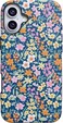 Casely iPhone 16 Case Full Bloom Navy Floral Bold Protective Design Compatible with MagSafe