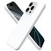 ORNARTO Compatible with iPhone 16 Pro Case 63 Slim Liquid Silicone 3 Layers Soft Gel Rubber Shockproof Protective Cover with AntiScratch Microfiber LiningWhite