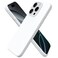 ORNARTO Compatible with iPhone 16 Pro Case 63 Slim Liquid Silicone 3 Layers Soft Gel Rubber Shockproof Protective Cover with AntiScratch Microfiber LiningWhite