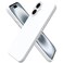 ORNARTO Compatible with iPhone 16 Case 61 Slim Liquid Silicone 3 Layers Full Covered Soft Gel Rubber Shockproof Phone Case Protective Cover with AntiScratch Microfiber LiningWhite