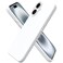 ORNARTO Compatible with iPhone 16 Case 61 Slim Liquid Silicone 3 Layers Full Covered Soft Gel Rubber Shockproof Phone Case Protective Cover with AntiScratch Microfiber LiningWhite
