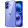 JETech Case for iPhone 16 61Inch NonYellowing Shockproof Phone Bumper Cover AntiScratch Clear Back Ultramarine