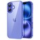 JETech Case for iPhone 16 61Inch NonYellowing Shockproof Phone Bumper Cover AntiScratch Clear Back Ultramarine
