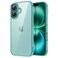 JETech Case for iPhone 16 61Inch NonYellowing Shockproof Phone Bumper Cover AntiScratch Clear Back Teal