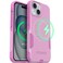 OtterBox iPhone 17e iPhone 16e iPhone 15 iPhone 14 and iPhone 13 Commuter Series Case MagSafe Edition Pink Slim Tough PocketFriendly with Port Protection Wildflower
