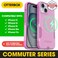 OtterBox iPhone 17e iPhone 16e iPhone 15 iPhone 14 and iPhone 13 Commuter Series Case MagSafe Edition Pink Slim Tough PocketFriendly with Port Protection Wildflower
