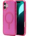 ZAGG Milan Snap Case for iPhone 16 Plus Pink Glitter MagSafe Compatible 13ft Drop Protection Recycled Materials Slim Stylish Design