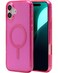 ZAGG Milan Snap Case for iPhone 16 Plus Pink Glitter MagSafe Compatible 13ft Drop Protection Recycled Materials Slim Stylish Design