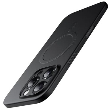 JETech Magnetic 06mm Ultra Slim Case for iPhone 16 Pro Max 69 Inch Compatible with MagSafe Not for iPhone 16e1616 Plus16 Pro Lightweight Matte Finish PP Material Hard Minimalist Cover Black