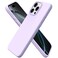 ORNARTO Compatible with iPhone 16 Pro Max Case 69 Slim Liquid Silicone 3 Layers Soft Gel Rubber Shockproof Protective Cover with AntiScratch Microfiber LiningPastel Lilac
