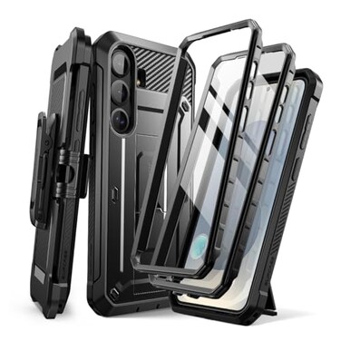 SUPCASE for Samsung Galaxy S25 Case with Stand Unicorn Beetle Pro 2 Front Frames Builtin Screen Protector BeltClip MilitaryGrade Protection Rugged Phone Case for Galaxy S25 62 Black
