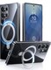 TORRAS for S25 Ultra Case 4X Military Grade Drop Tested Build in Stand Fit for Magsafe Shockproof Slim Protective for Samsung Galaxy S25 Ultra Case Clear