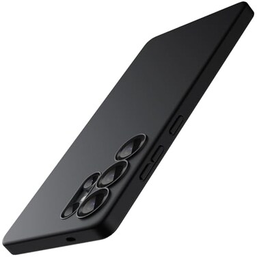 JETech Slim Fit Case for Samsung Galaxy S25 Ultra 5G Camera Lens Full Protection Soft TPU Thin Protective Phone Cover with Matte Finish Shockproof Titanium Black